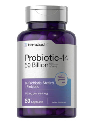 Probiotic-14 | Probiotics with Prebiotics | 50 Billion Active Organisms