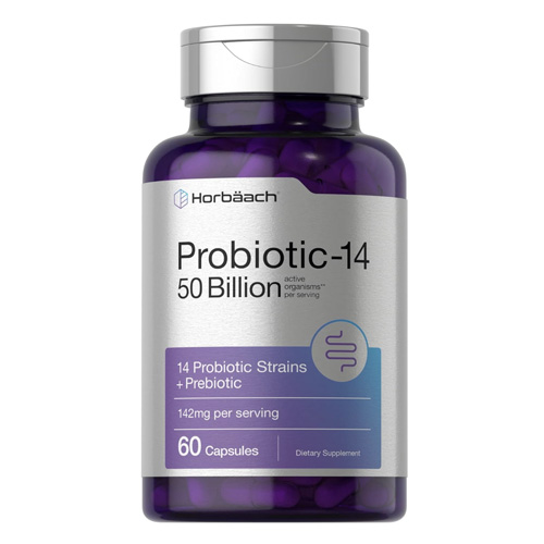Probiotic-14 | Probiotics with Prebiotics | 50 Billion Active Organisms
